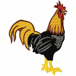 Chickens And Roosters Embroidery Design 7 Chickens And Roosters Embroidery Design 7